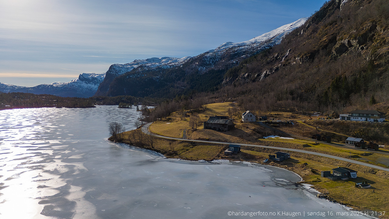Panorama Espelandsdalen og Espelandsvatnet